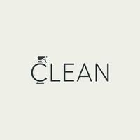 Vector clean text logo design