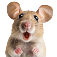 Surprised Mouse with Huge Eyes. png