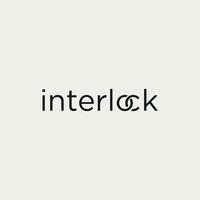 Vector interlock text logo design