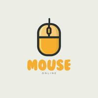 Vector mouse minimal text design