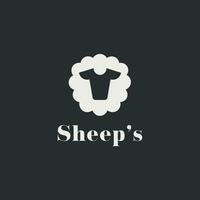 Vector illustration of cute sheep cartoon