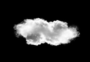 Single cloud in the black background photo