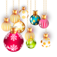 Weihnachten Ball Dekoration realistisch 3d Ball Ball png