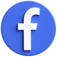 3D Facebook Logo Badge. Facebook is a popular and well known global social networking platform service. png