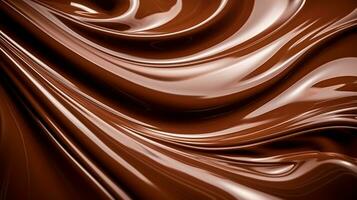 Abstract wavy chocolate background photo