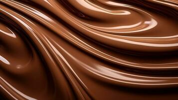 Abstract wavy chocolate background photo