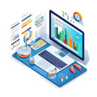 analytics indústria é preciso dentro conduzindo o negócio e fazer baseado em dados decisões . ai gerado png