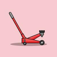 The Illustration of Car Jack Mobile vector