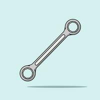 The Illustration of Offset Spanner vector