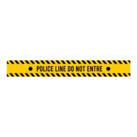 noir et Jaune avertissement ligne art, barricade enregistrer, police enregistrer, texte, avertissement signe sur une transparent Contexte png