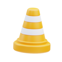 Traffic Cone 3D Illustration png