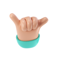 3d Hand Sieg Symbol Illustration. zwei Finger Sozial Symbol. Karikatur Charakter Hand Geste. Geschäft Erfolg Clip Kunst isoliert transparent png