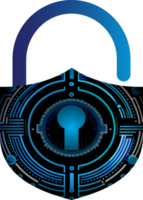 modern Technologie Internet-Sicherheit Symbol Ausschneiden png