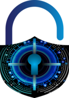 modern Technologie Internet-Sicherheit Symbol Ausschneiden png