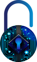 Modern Technology Cybersecurity Icon Crop-out png