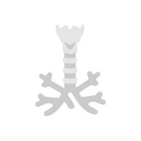 Trachea icon in vector. Illustration vector