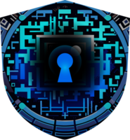moderno tecnologia sicurezza informatica icona ritagliare png