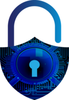 Modern Technology Cybersecurity Icon Crop-out png