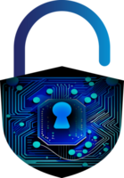 Modern Technology Cybersecurity Icon Crop-out png