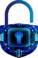 modern Technologie Internet-Sicherheit Symbol Ausschneiden png