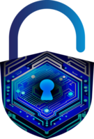 Modern Technology Cybersecurity Icon Crop-out png