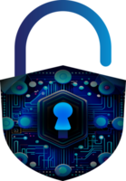 Modern Technology Cybersecurity Icon Crop-out png