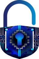 modern Technologie Internet-Sicherheit Symbol Ausschneiden png