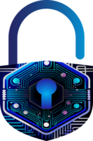 modern Technologie Internet-Sicherheit Symbol Ausschneiden png