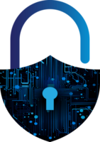 moderno tecnologia cíber segurança ícone recortar png
