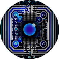 moderno tecnología la seguridad cibernética icono recortar png