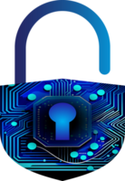 Modern Technology Cybersecurity Icon Crop-out png