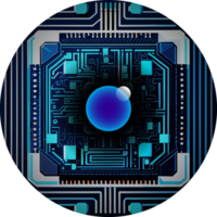 moderno tecnologia cíber segurança ícone recortar png