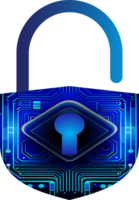 Modern Technology Cybersecurity Icon Crop-out png