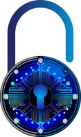 Modern Technology Cybersecurity Icon Crop-out png