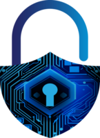 Modern Technology Cybersecurity Icon Crop-out png