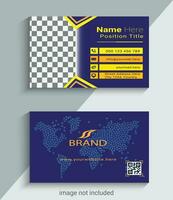 new  creative and modern business card design template vector