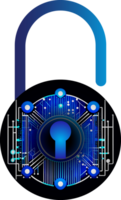 Modern Technology Cybersecurity Icon Crop-out png