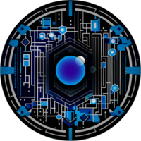 modern technologie cyberveiligheid icoon uitsnijden png