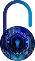 Modern Technology Cybersecurity Icon Crop-out png