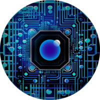 moderno tecnologia cíber segurança ícone recortar png