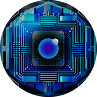 moderno tecnologia cíber segurança ícone recortar png