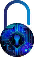 Modern Technology Cybersecurity Icon Crop-out png