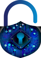 Modern Technology Cybersecurity Icon Crop-out png