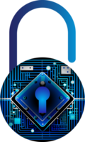 Modern Technology Cybersecurity Icon Crop-out png