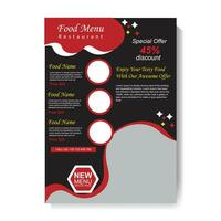 Restaurants Food Menu card Design vector