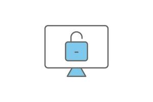 Log In icon. Icon related to Search Engine Optimization. suitable for web site design, app, user interfaces. flat line icon style. Simple vector design editable