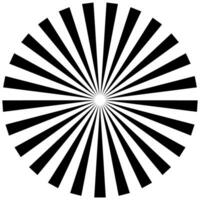 Sunburst starburst Rays, radial beams circle design element. Vector illustration