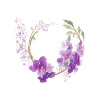 violett Orchidee Clip Kunst ai generativ png