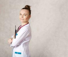 Female doctor portrait photo