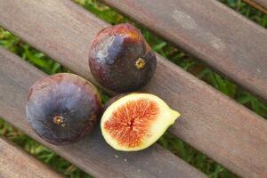 Delicious fresh figs photo